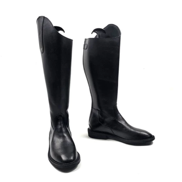 Riding Boots Berkuda Wanita Apriani Black Cow Leather