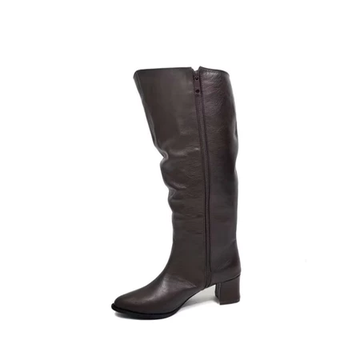 Knee High Boots Wanita Ellison Dark Brown