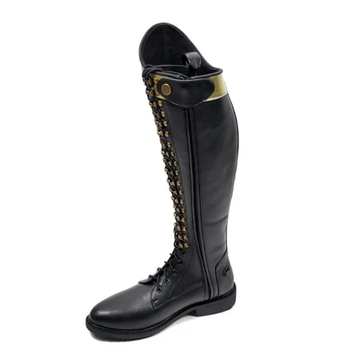 Riding Boots Wanita Surt Black Leather
