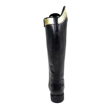 Riding Boots Wanita Surt Black Leather