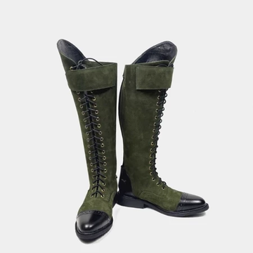 Riding Boots Wanita Guinevere Scarosso Nubbuck Leather