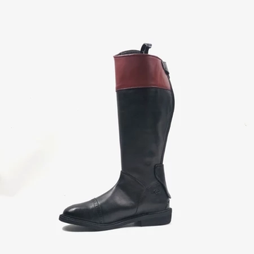 Riding Boots Wanita Cairo Zip Black Cow Leather