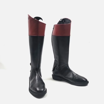 Riding Boots Wanita Cairo Zip Black Cow Leather